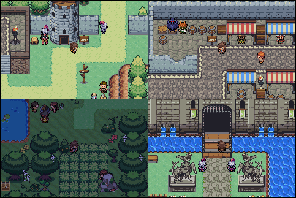 This Pokemon romhack is basically an all-new GBA RPG with modern combat and  online features